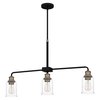 Quoizel Cox 3-Light Matte Black Island Light COX336MBK